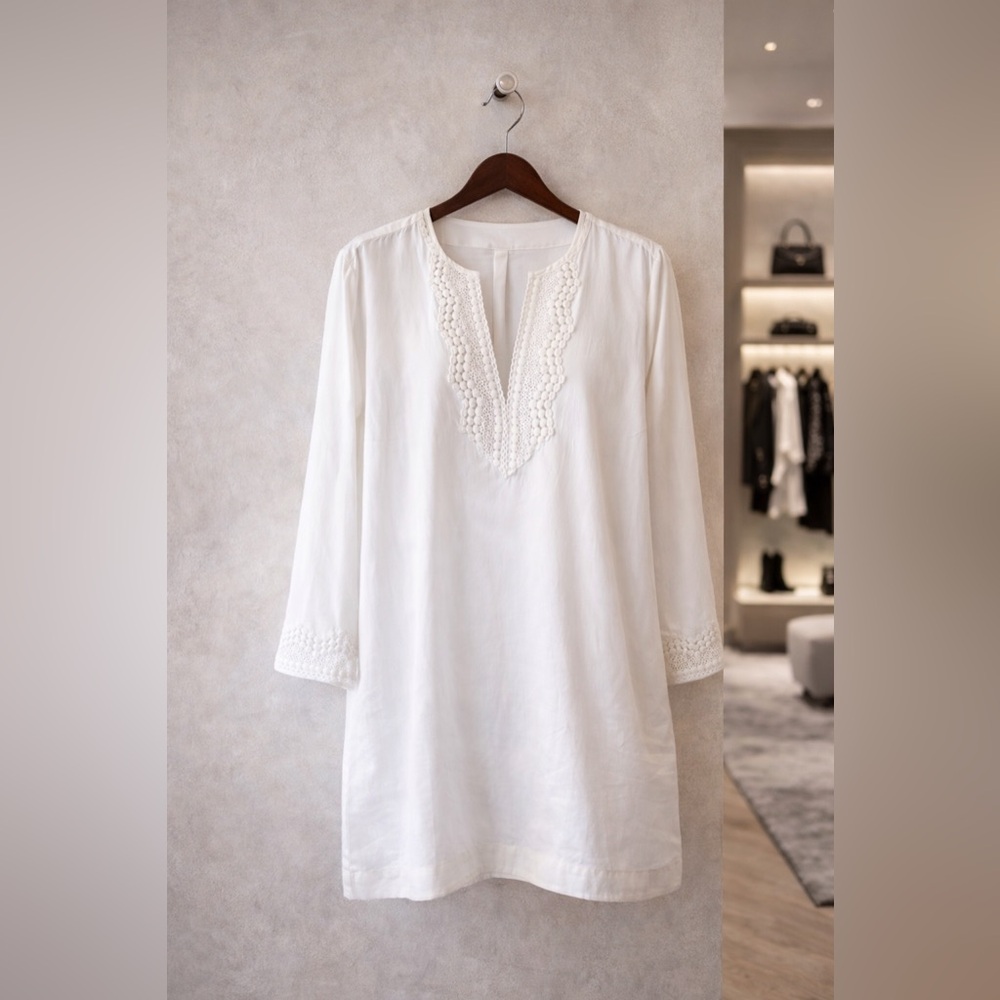 NYDJ Crochet Trim Lift Tuck Shaping Tunic & Cami